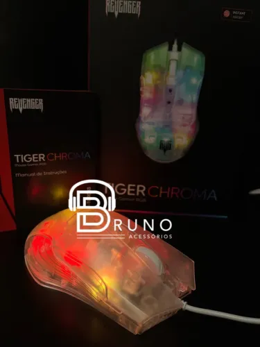 Mouse Gamer RGB Tiger Chroma - Iluminação Personalizada