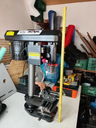 ? FURADEIRA DE BANCADA PROFISSIONAL + MORSA COORDENADA + CHAVE DE SEGURANÇA