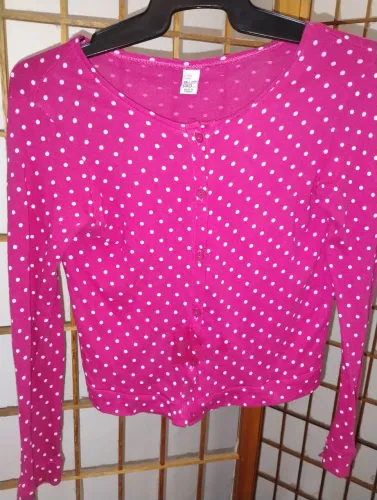 Cardigan Rosa Poá
