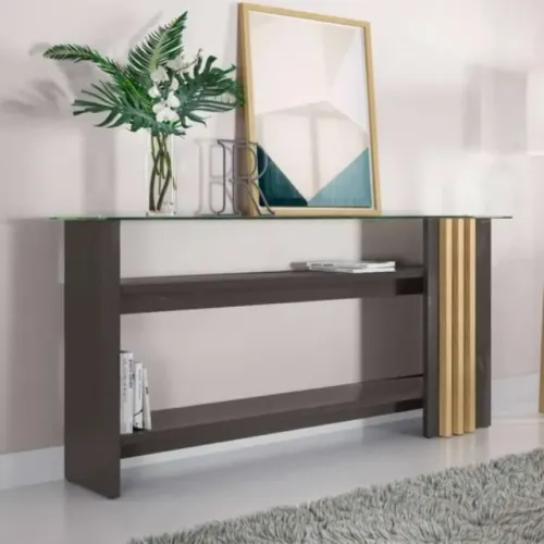 Aparador Frizz Titanio.Carvalho Madetec