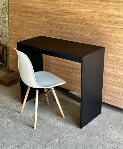 MESA 90x40 ESCRIVANINHA PRETA PARA COMPUTADOR NOTEBOOK ESCRITÓRIO 