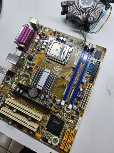 Placa Mãe Intel e Processador Core 2 Duo 