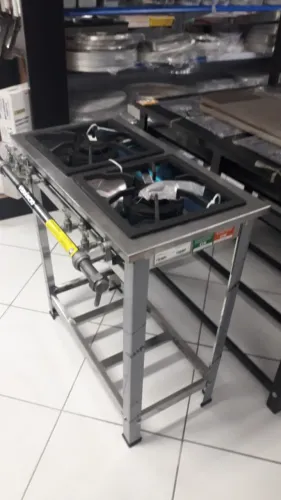 Fogão Gás extra inox 2 bocas 30x30 - Venancio - Sadi