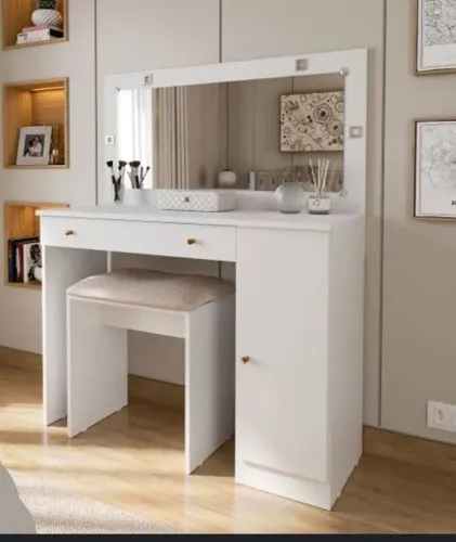 Penteadeira branca com led