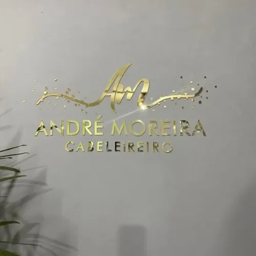 Letreiro/Logo 3D Acrílico Espelhado Personalizado 100x40cm