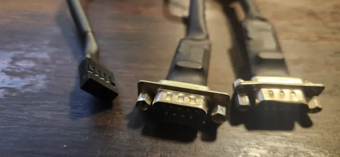 Conversor de USB interno para 2 saídas seriais RS232