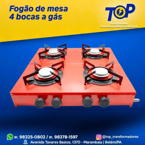 Fogão 4 bocas (Mesa)