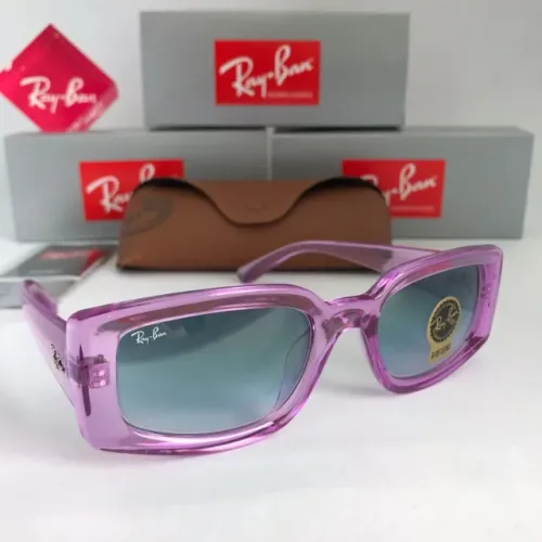 Óculos de sol ray-ban kiliane violeta lentes de cristal