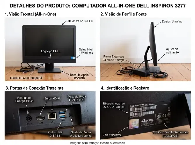 Produto: Computador Dell Inspiron 3277 All-in-One
