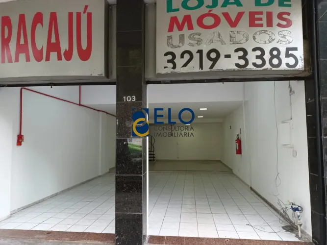 R$ 7 mil. Loja Comercial para Locação no Centro de Santos-SP: 2 Salas, 1 Banheiro, 110m² d