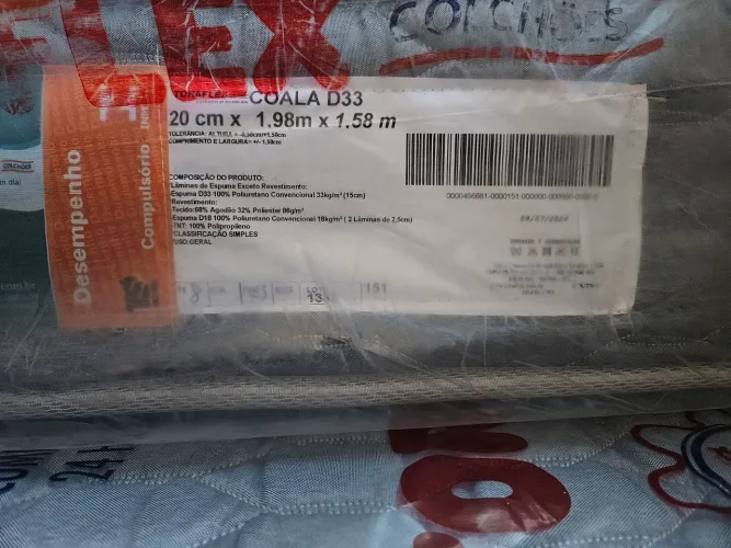 Cama box com o Colchao Queen! Novo, com certificado de garantia, e ainda Embalado!