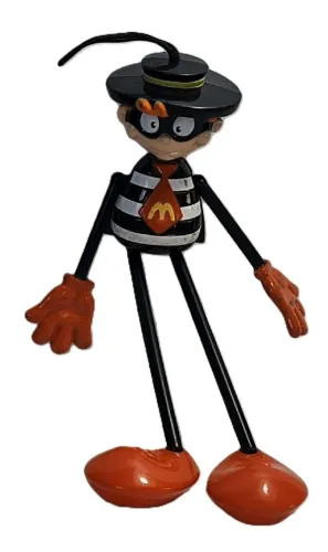 Boneco flexível colecionável da Turma do Ronald, conhecido como Papa Burguer -o boneco po