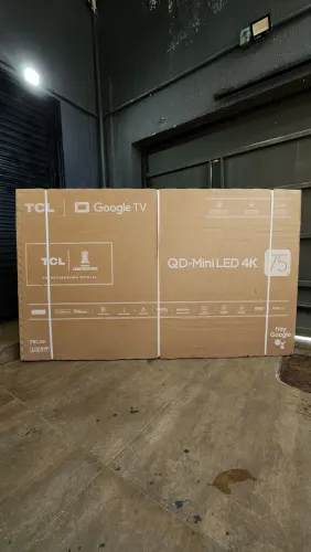 Tv 75 TCL MINI LED C6K ANDROID NOVA LACRADA