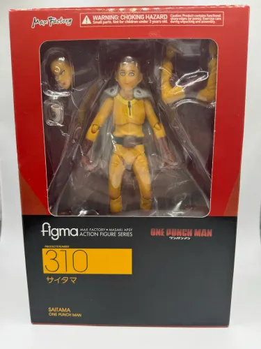 Figure Action Saitama One Punch Man Articulado Figma #310 (com caixa)
