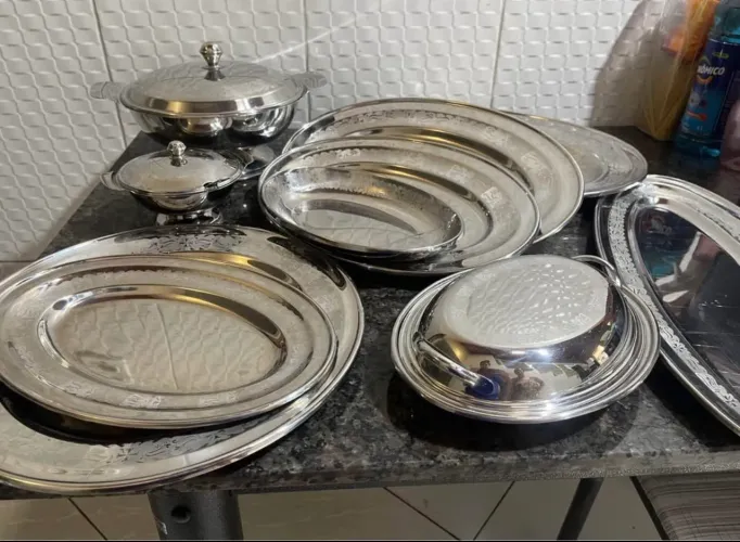 Kit 10 peças inox Pratinox 18/8 Vintage