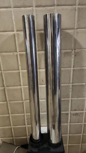 Lixeira de chão inox para copos descartaveis