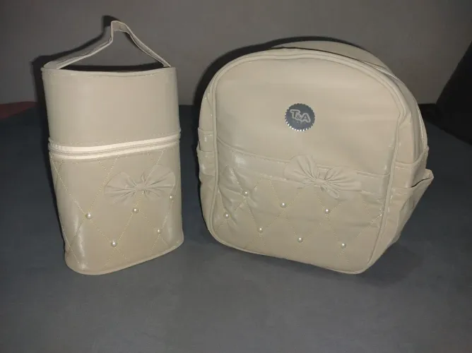 Kit Mochila Maternidade + Porta Mamadeiras T&A