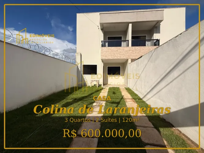 Colina de Laranjeiras: Casa Duplex com 120 m² e Acabamento Moderno!