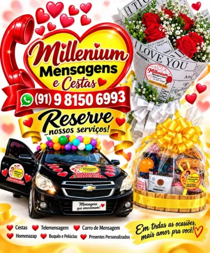 Cestas, Telemensagem, Carro de mensagem e presentes
