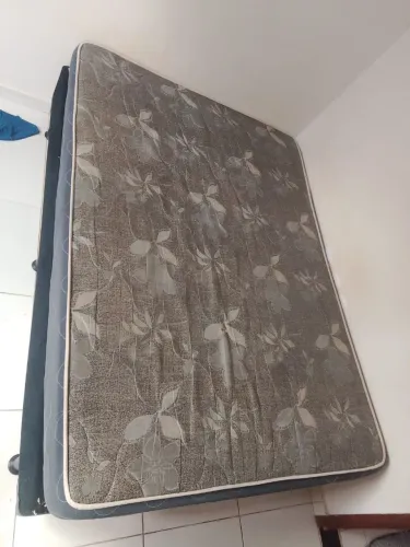Cama box casal base com colchão 