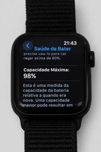 Relógio Apple Watch,  SE 2, 44mm midnight +GPS.