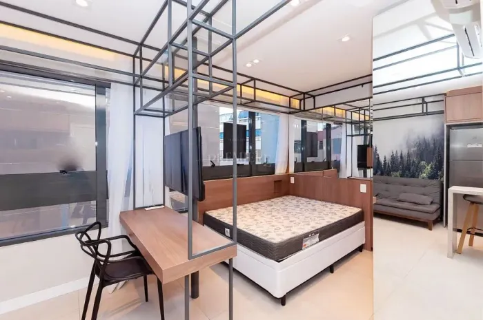Apartamento com 1 dormitório para alugar, 27 m² - Centro Cívico - Curitiba/PR
