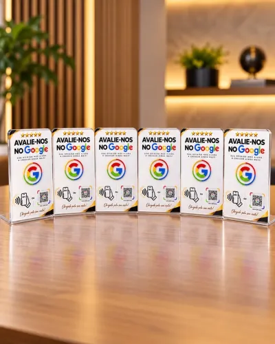 Placa De Avaliação Google com Tag aproximação