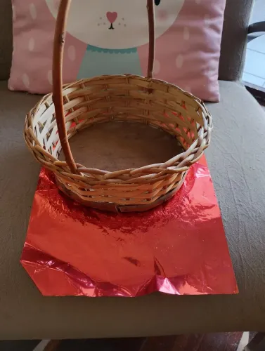 Cesto de vime para montar e presentear.... Mães 