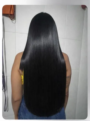 Liso perfeito e cabelo hidratado