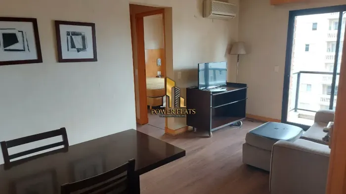 Flat mobiliado 1 dormitório 46m² com 1 vaga para alugar em Moema próximo ao Metrô Eucalipt