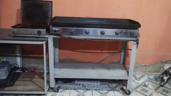 Chapa com abafador de pão