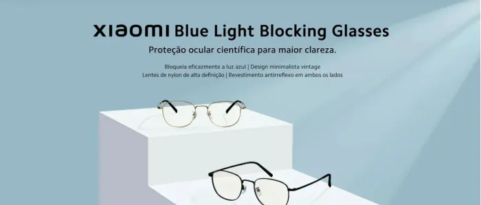 Óculos Xiaomi com Bloqueio de Luz Azul Original Lacrado
