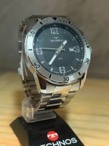 Relógio Technos Masculino Original - Aço Inox 50M