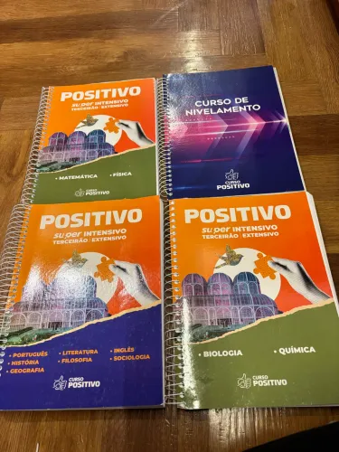 Apostilas Positivo Vestibular do número 2 ao 9 ano 2025