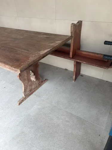 Mesa madeira grande 3x1m