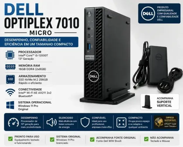 Mini Pc Dell Optiplex 7010 I5 13ger 16gb 256gb Ssd Win11 (Usado)Mini Pc Dell Optiplex 7010
