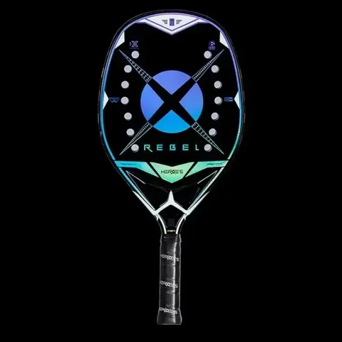 Raquete Heroes Rebel Beach Tennis 2023 Preto