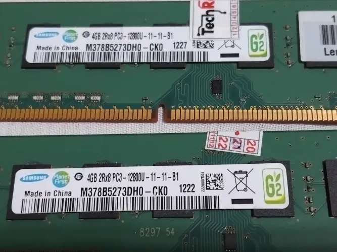 Memoria ddr3 4gb samsung 12800u dupla