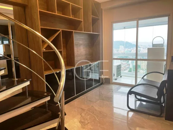 Cobertura com 2 dormitórios para alugar, 96 m² por R$ 7.000,00/mês - Boqueirão - Santos/SP