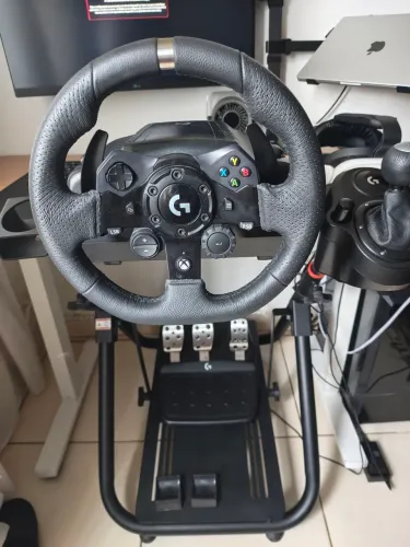 Volante Logitech G923 + câmbio + suporte SXT2
