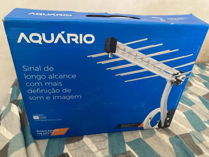 Antena Digital Externa Aquário Kit Completo Cabo 10m Suporte