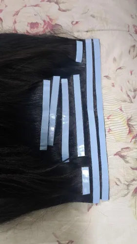 Mega hair na tela, método fita adesiva