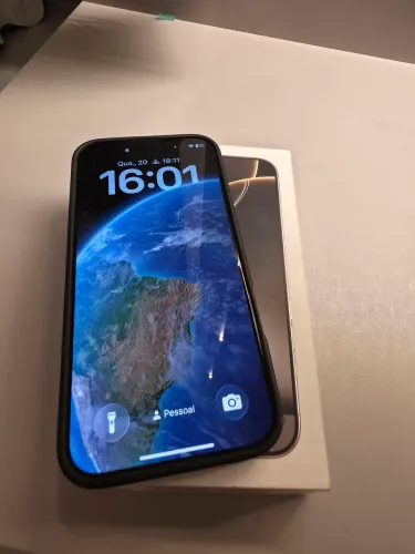 IPhone 16 pro Max 256 GB único dono prata Titanium