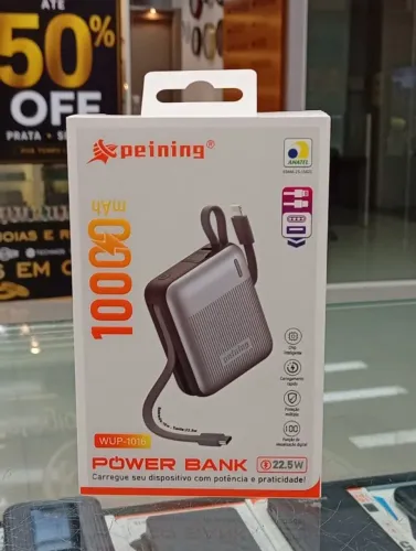 POWER BANK 10000mAh PEINING - CINZA