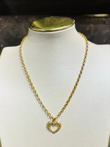 Cordão de ouro feminino + pingente ( LOJA FÍSICA)