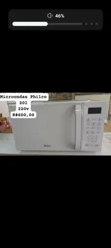 Micro-ondas Philco 220v Semi-Novo - 20 Litros 220V