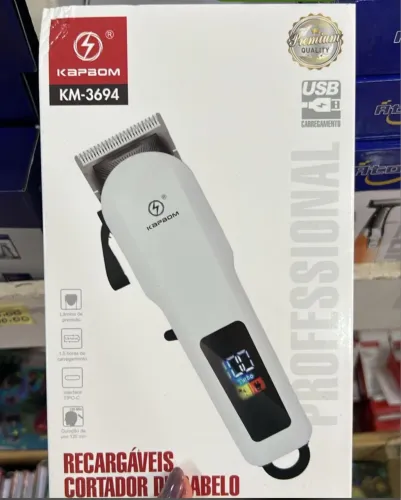 Máquina de cortar cabelo recarregável 