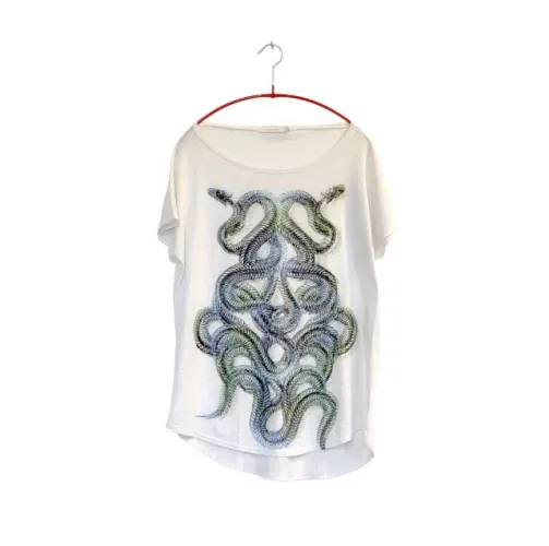 Camiseta branca estampa cobras L'Étage P