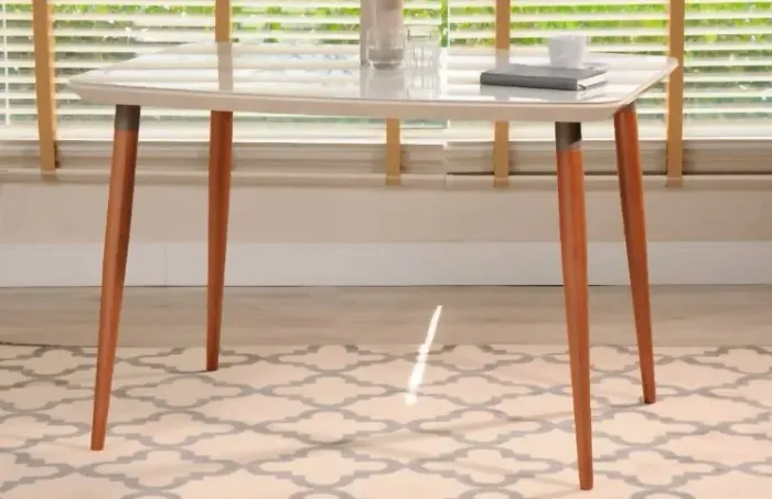 MESA DE JANTAR RETANGULAR OFF WHITE