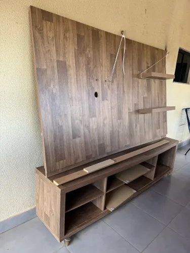 Rack e painel de TV usado